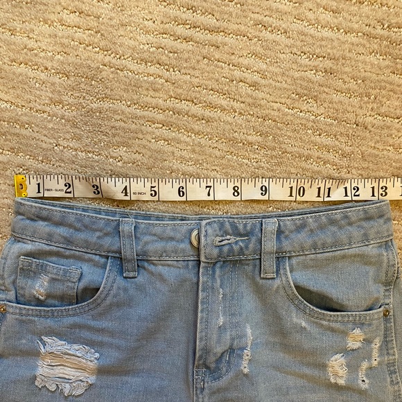 🍒3 for $12 - Streetwear Society Lace Denim Shorts - Picture 8 of 9